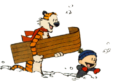 Calvin and Hobbes Snow Day